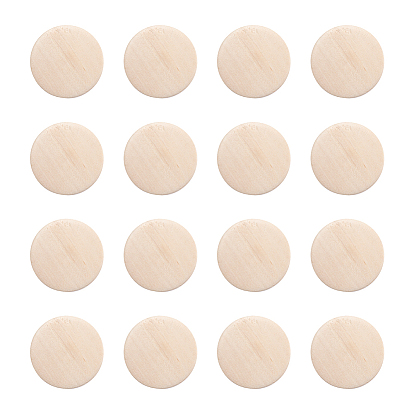 Незаконченные деревянные бусы, натуральные деревянные бусы, без свинца, плоско-круглые