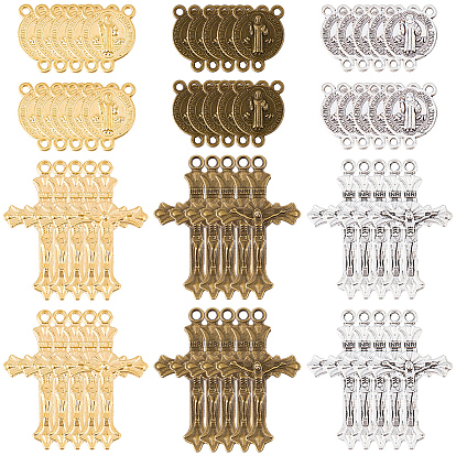 6шт. 6 стили подвесных светильников и комплектов соединительных элементов для люстр в тибетском стиле из сплава, разнообразные