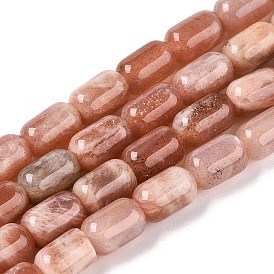 Natural Sunstone Beads Strands, Column