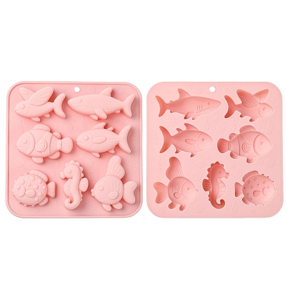 Moldes de silicona de animales marinos