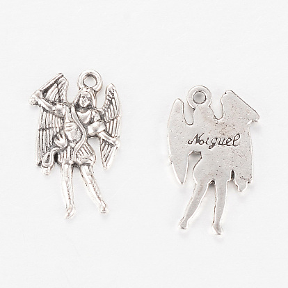 Сплавочные подвески тибетского стиля, ангел, без кадмия и без свинца