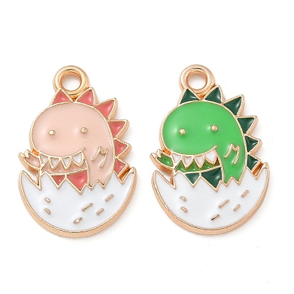 Подвески из эмали и сплава, золотой свет, без кадмия и без свинца, очарование динозавра