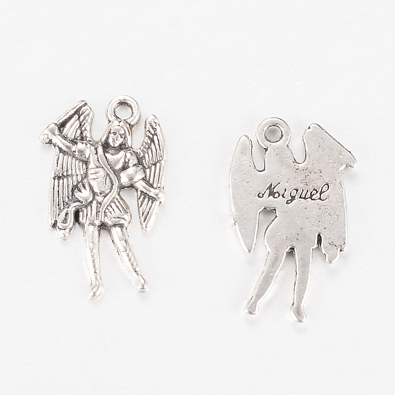 Сплавочные подвески тибетского стиля, ангел, без кадмия и без свинца
