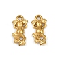 304 Stainless Steel Charms, Ion Plating(IP), Frog Charm