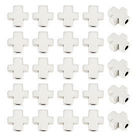 150 бусины из сплава в тибетском стиле, крестик, без кадмия и без свинца