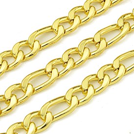 304 Stainless Steel Figaro Chains, Unwelded, with Spool