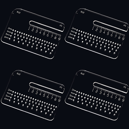 4шт. акриловые измерительные инструменты с закругленными краями