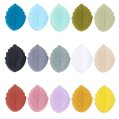 30 шт 15 цвета силиконовые бусины, изготовление ожерелий и браслетов своими руками, лист