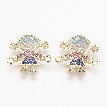 Латунные микро проложить кубических ссылки циркония, девушка