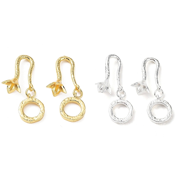 Brass Peg Bails Pendants, for Half Drilled Beads