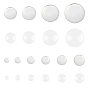 Unicraftale DIY Cabochon Making Kits, include 304 Stainless Steel Plain Edge Bezel Cups, Cabochon Settings, Transparent Glass Cabochons