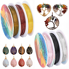 6 рулоны 6 цвета круглая медная проволока для ювелирных изделий, долговечный