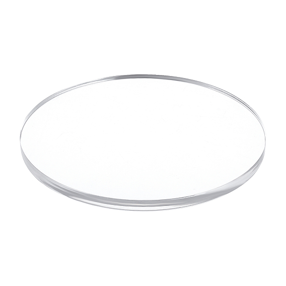 4Pcs Acrylic Board, Flat Round