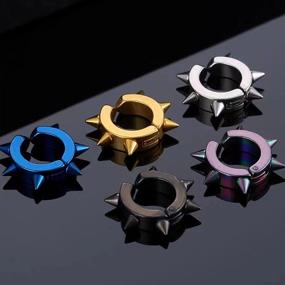 Стиль панк 201 клипсы из нержавеющей стали, заклепка