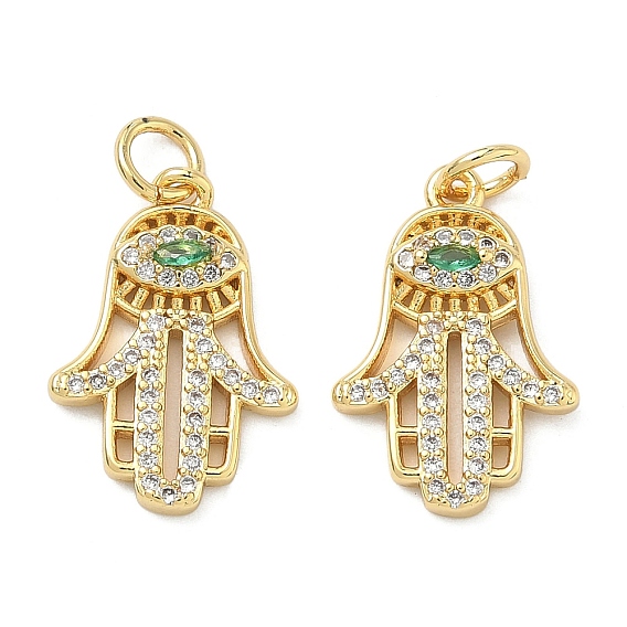 Латунные микро проложить кубического циркония подвески, рука хамса с оберегами от сглаза, с целью перехода в кольце