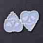 Halloween Theme DIY Pendant Silicone Molds, for Earring Making, Resin Casting Molds, For UV Resin, Epoxy Resin Jewelry Making, Skull