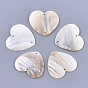 Freshwater Shell Links connectors, Heart