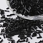 Glass Twisted Bugle Beads, Opaque Colours, Round Hole