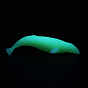 Whale Shaped Plastic Decorations, Luminous/Glow in the Dark, for DIY Silicone Molds
