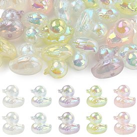 Непрозрачные светящиеся акриловые бусины, утка, светится в темноте