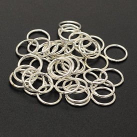 Brass Soldered Closed Jump Rings, Round, Cadmium Free & Nickel Free & Lead Free