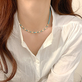 Fashionable Handmade Beaded Collarbone Necklace - Summer Women's Neck Chain