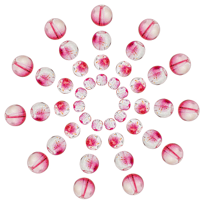 DIY Stretch Bracelets Making Kits, Including Transparent Spray Painted Glass Beads and Strong Stretchy Beading Elastic Thread