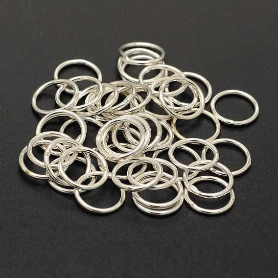 Brass Soldered Closed Jump Rings, Round, Cadmium Free & Nickel Free & Lead Free