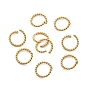 304 Stainless Steel Open Jump Rings, Twisted Round