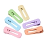Macaron Color Alloy Alligator Hair Clips, Hollowed Hair Accessories for Girls Women, Rectangle