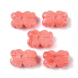 Synthetic Shell Dyed Beads, Butterfly