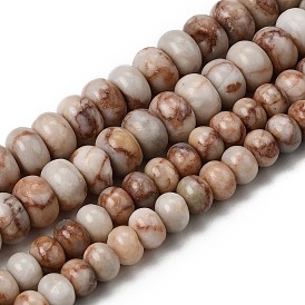 Бусы из натурального красного камня, рондель