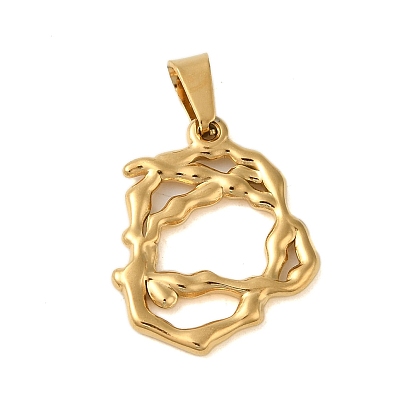 Ion Plating(IP) 304 Stainless Steel Pendants, Geometry Charm