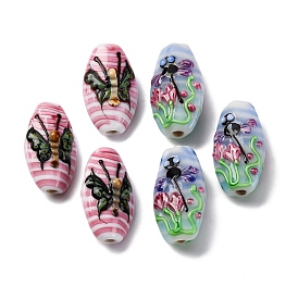 Овальные бусины Lampwork ручной работы