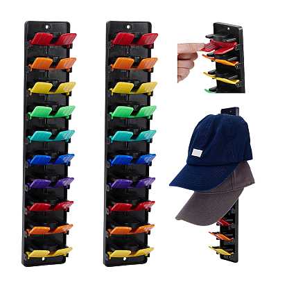 2Pcs Plastic Baseball Cap Storage Rack