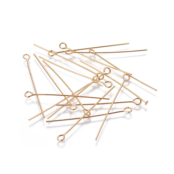 Латунные булавки, реальный 18 k позолоченный