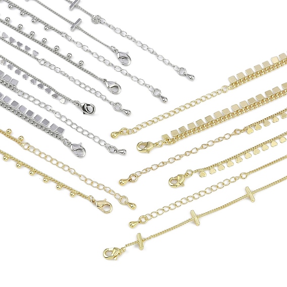 Латунные цепочки с покрытием для женщин, долговечный, без свинца и без кадмия