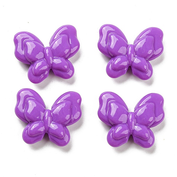 Opaque Acrylic Beads,  Butterfly