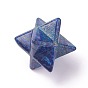 Natural Lapis Lazuli Beads, No Hole/Undrilled, Merkaba Star