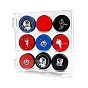3-Tier Transparent Acrylic Wall-mounted Storage Box, Ice Hockey Display Stand, Rectangle