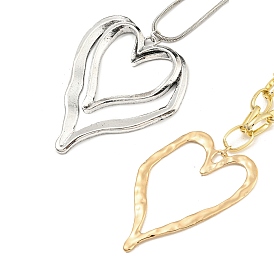 Alloy Pendant Necklaces, Jewely for Women, Heart