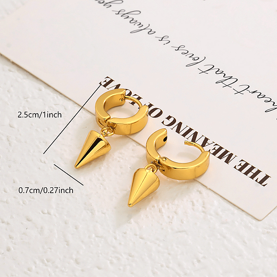 Серьги-кольца из нержавеющей стали