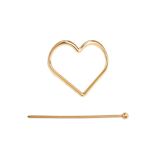 Легированные Палочки для Волос, аксессуары для волос для женщин и девочек, сердце