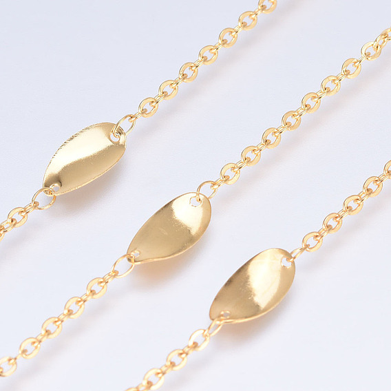 Ионное покрытие (ip) 304 кабельные цепи из нержавеющей стали, с овальными звеньями, пайки, с катушкой, Плоско-овальные