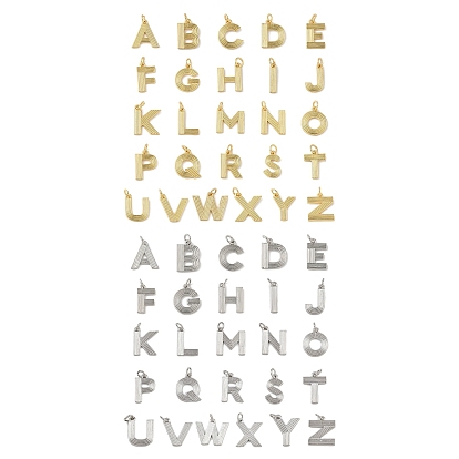 Латунные подвески, с целью перехода в кольце, письмо амулеты, стойки покрытие, долговечный, без кадмия и без свинца, реальный 18 k позолоченный