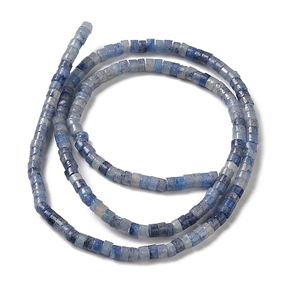 Natural Blue Aventurine Beads Strands, Disc, Heishi Beads