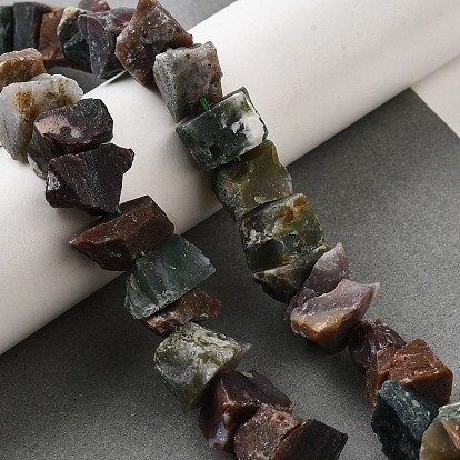 Природного индийского агата бисер нитей, необработанный грубый камень, самородки