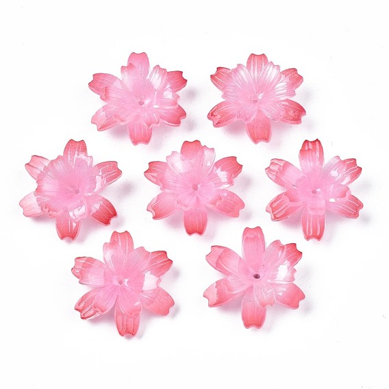 Des perles en plastique, fleur