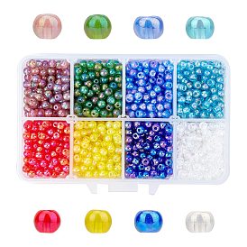 6/0 Transparent Colours Rainbow & Opaque Colours Rainbow & Frosted Colours Glass Seed Beads, Round