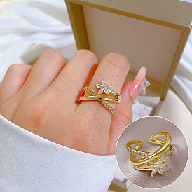 Fashionable Minimalist Ring with Delicate Micro Inlay - Elegant and Trendy